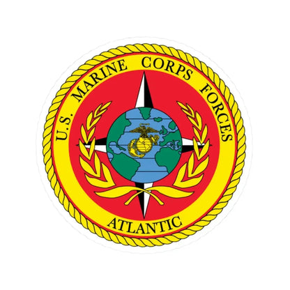 US Marines Corps Forces Atlantic (USMC) STICKER Vinyl Kiss-Cut Decal 2 Inch White - The Sticker Space