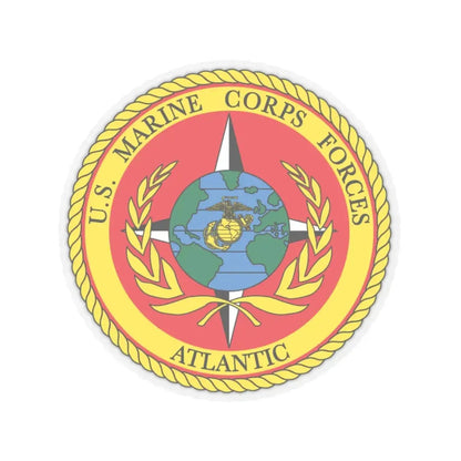 US Marines Corps Forces Atlantic (USMC) STICKER Vinyl Kiss-Cut Decal 3 Inch Transparent - The Sticker Space