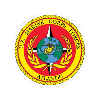 US Marines Corps Forces Atlantic (USMC) STICKER Vinyl Kiss-Cut Decal 3 Inch White - The Sticker Space