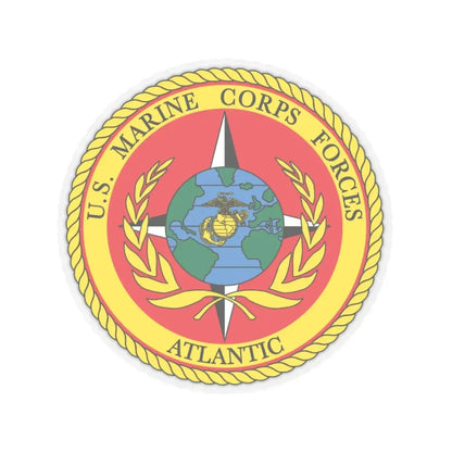 US Marines Corps Forces Atlantic (USMC) STICKER Vinyl Kiss-Cut Decal 4 Inch Transparent - The Sticker Space