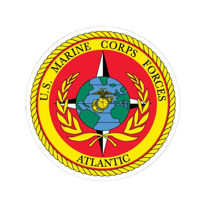 US Marines Corps Forces Atlantic (USMC) STICKER Vinyl Kiss-Cut Decal 4 Inch White - The Sticker Space