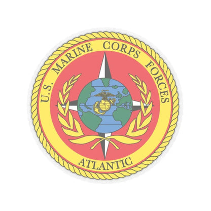 US Marines Corps Forces Atlantic (USMC) STICKER Vinyl Kiss-Cut Decal 6 Inch Transparent - The Sticker Space