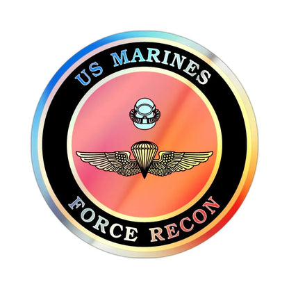 US Marines Force Recon (USMC) Holographic STICKER Die-Cut Vinyl Decal 2 Inch Holographic - The Sticker Space