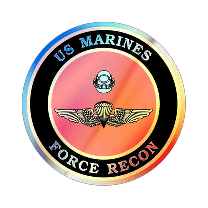 US Marines Force Recon (USMC) Holographic STICKER Die-Cut Vinyl Decal 6 Inch Holographic - The Sticker Space