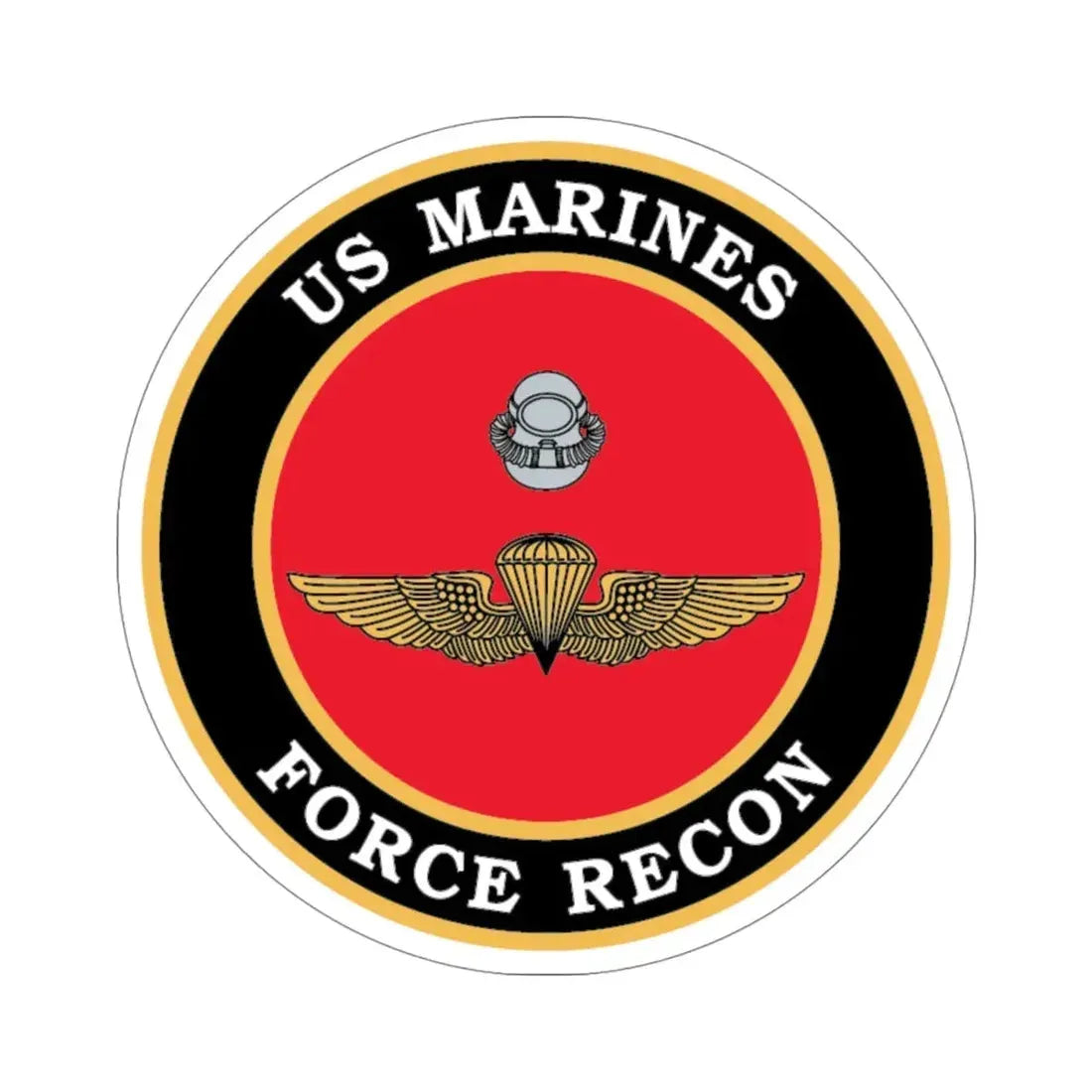 US Marines Force Recon (USMC) STICKER Vinyl Die-Cut Decal 4 Inch - The Sticker Space