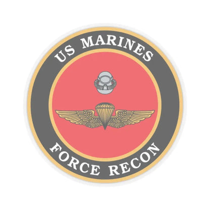 US Marines Force Recon (USMC) STICKER Vinyl Kiss-Cut Decal 2 Inch Transparent - The Sticker Space
