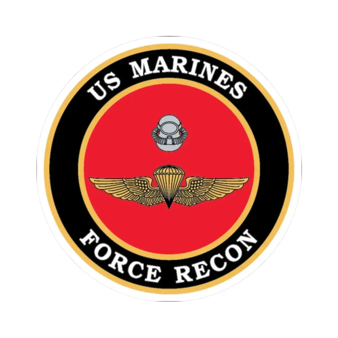 US Marines Force Recon (USMC) STICKER Vinyl Kiss-Cut Decal 2 Inch White - The Sticker Space