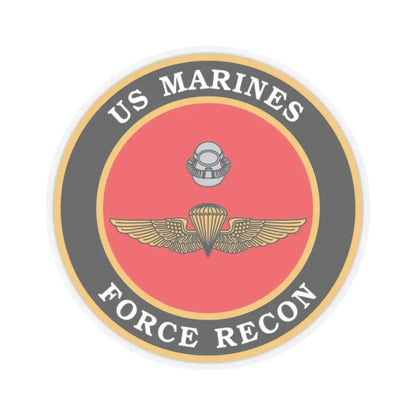 US Marines Force Recon (USMC) STICKER Vinyl Kiss-Cut Decal 3 Inch Transparent - The Sticker Space
