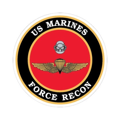 US Marines Force Recon (USMC) STICKER Vinyl Kiss-Cut Decal 6 Inch White - The Sticker Space