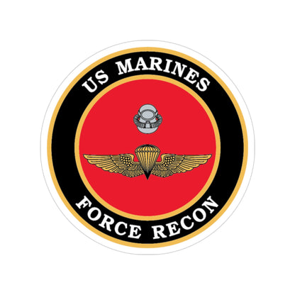 US Marines Force Recon (USMC) Transparent STICKER Die-Cut Vinyl Decal-3 Inch-The Sticker Space