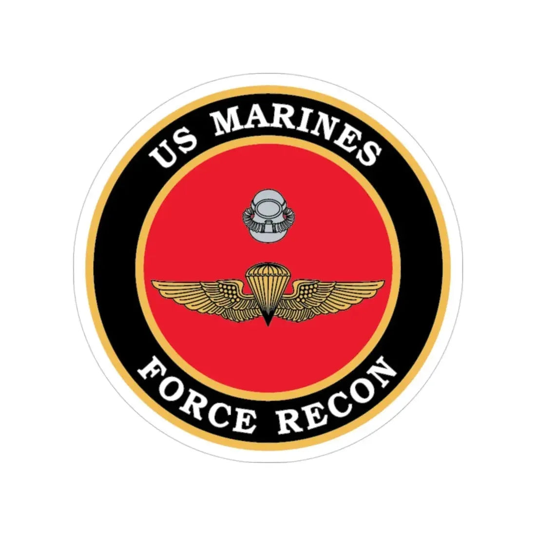 US Marines Force Recon (USMC) Transparent STICKER Die-Cut Vinyl Decal 3 Inch - The Sticker Space