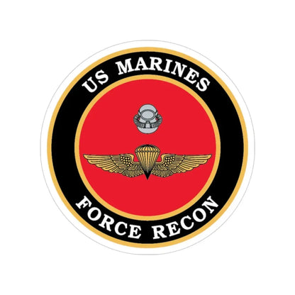 US Marines Force Recon (USMC) Transparent STICKER Die-Cut Vinyl Decal 3 Inch - The Sticker Space