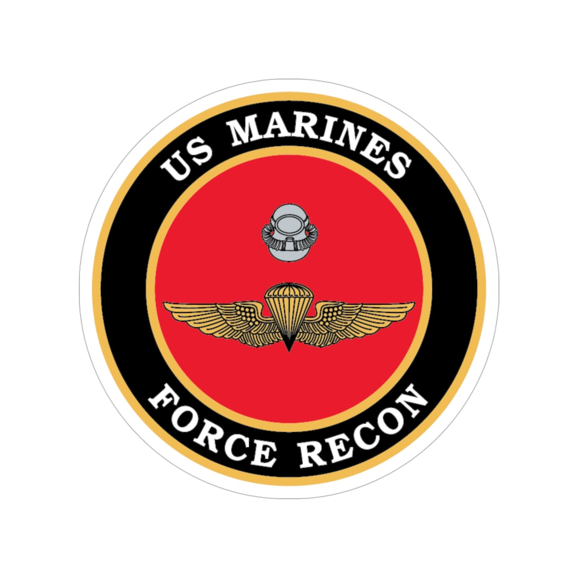 US Marines Force Recon (USMC) Transparent STICKER Die-Cut Vinyl Decal-5 Inch-The Sticker Space