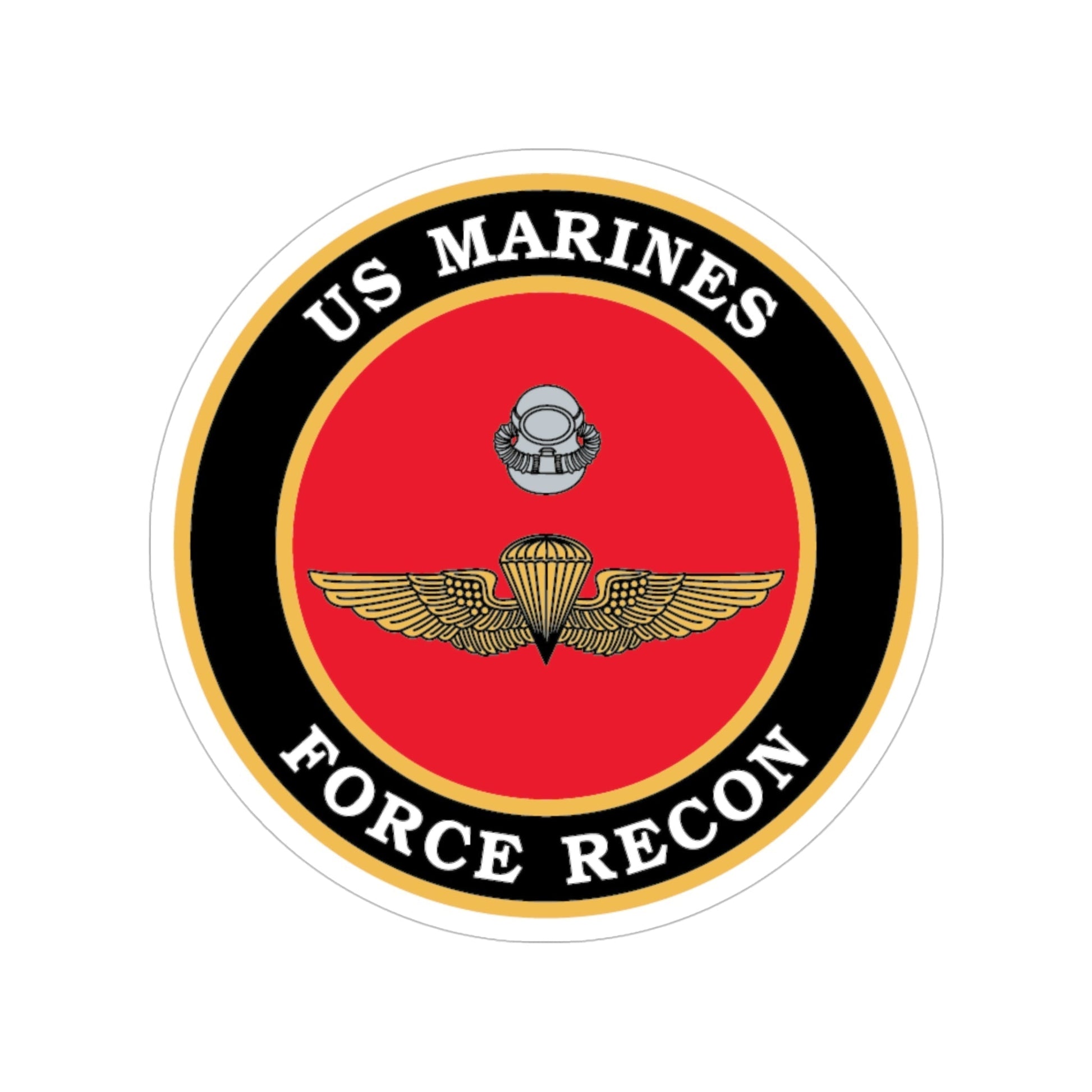 US Marines Force Recon (USMC) Transparent STICKER Die-Cut Vinyl Decal-5 Inch-The Sticker Space