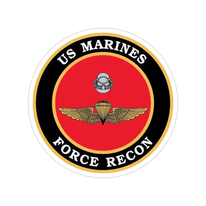 US Marines Force Recon (USMC) Transparent STICKER Die-Cut Vinyl Decal 5 Inch - The Sticker Space