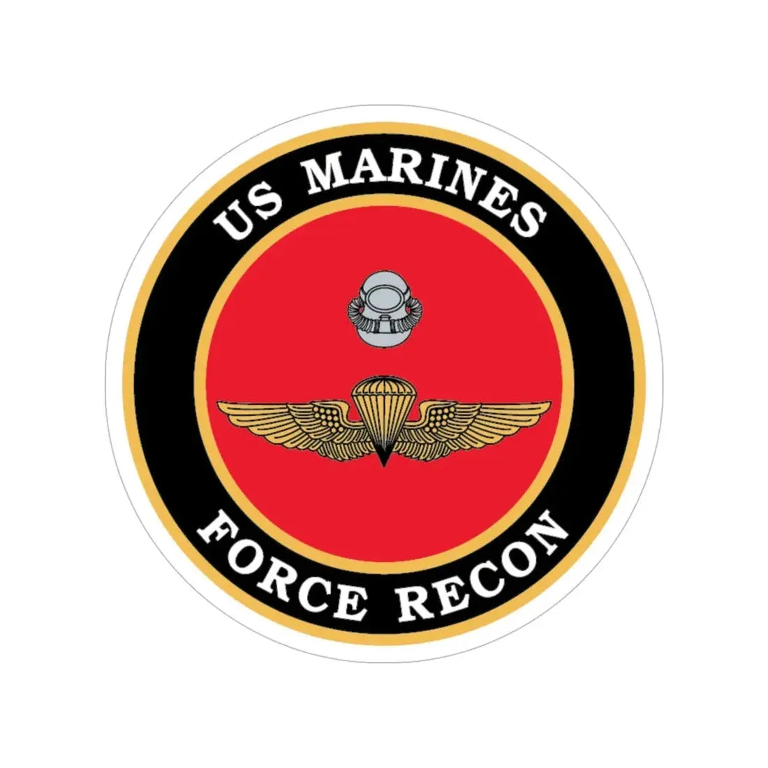 US Marines Force Recon (USMC) Transparent STICKER Die-Cut Vinyl Decal 6 Inch - The Sticker Space