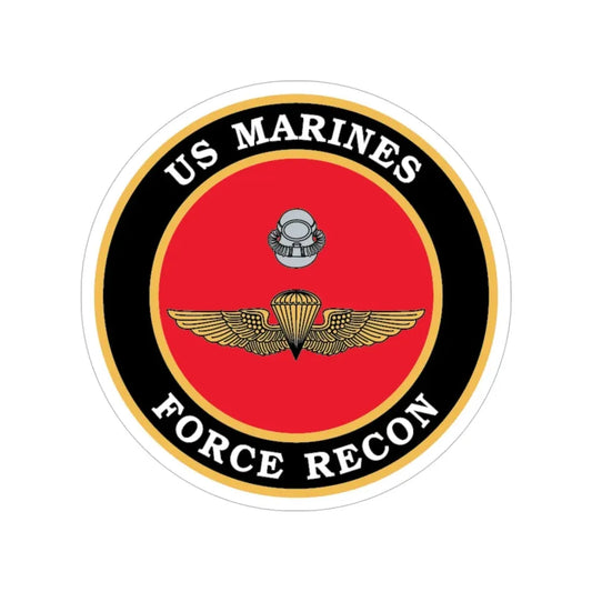 US Marines Force Recon (USMC) Transparent STICKER Die-Cut Vinyl Decal 6 Inch - The Sticker Space