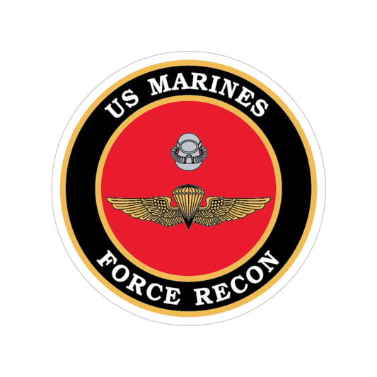 US Marines Force Recon (USMC) Transparent STICKER Die-Cut Vinyl Decal-6 Inch-The Sticker Space