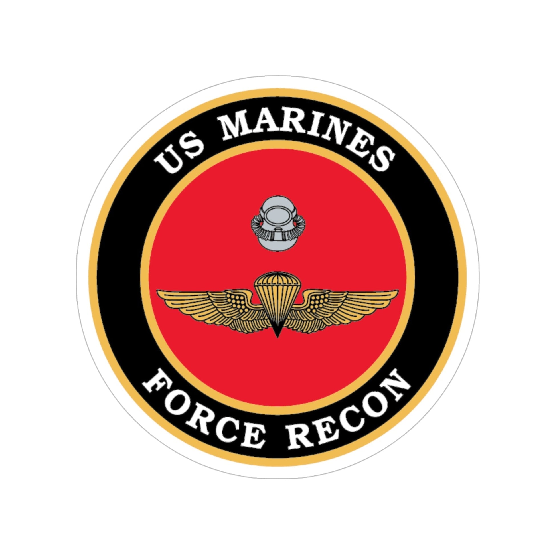 US Marines Force Recon (USMC) Transparent STICKER Die-Cut Vinyl Decal-6 Inch-The Sticker Space