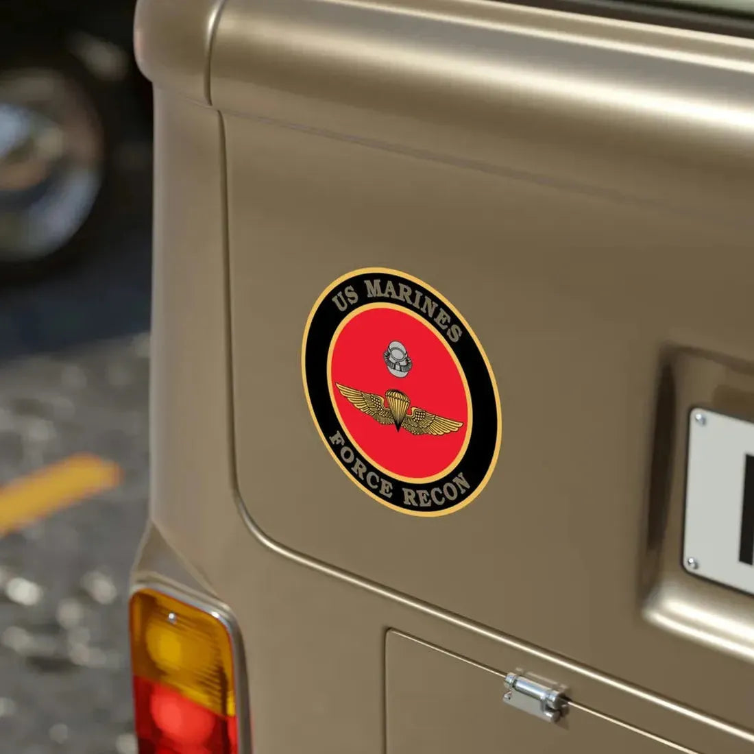 US Marines Force Recon (USMC) Transparent STICKER Die-Cut Vinyl Decal - The Sticker Space