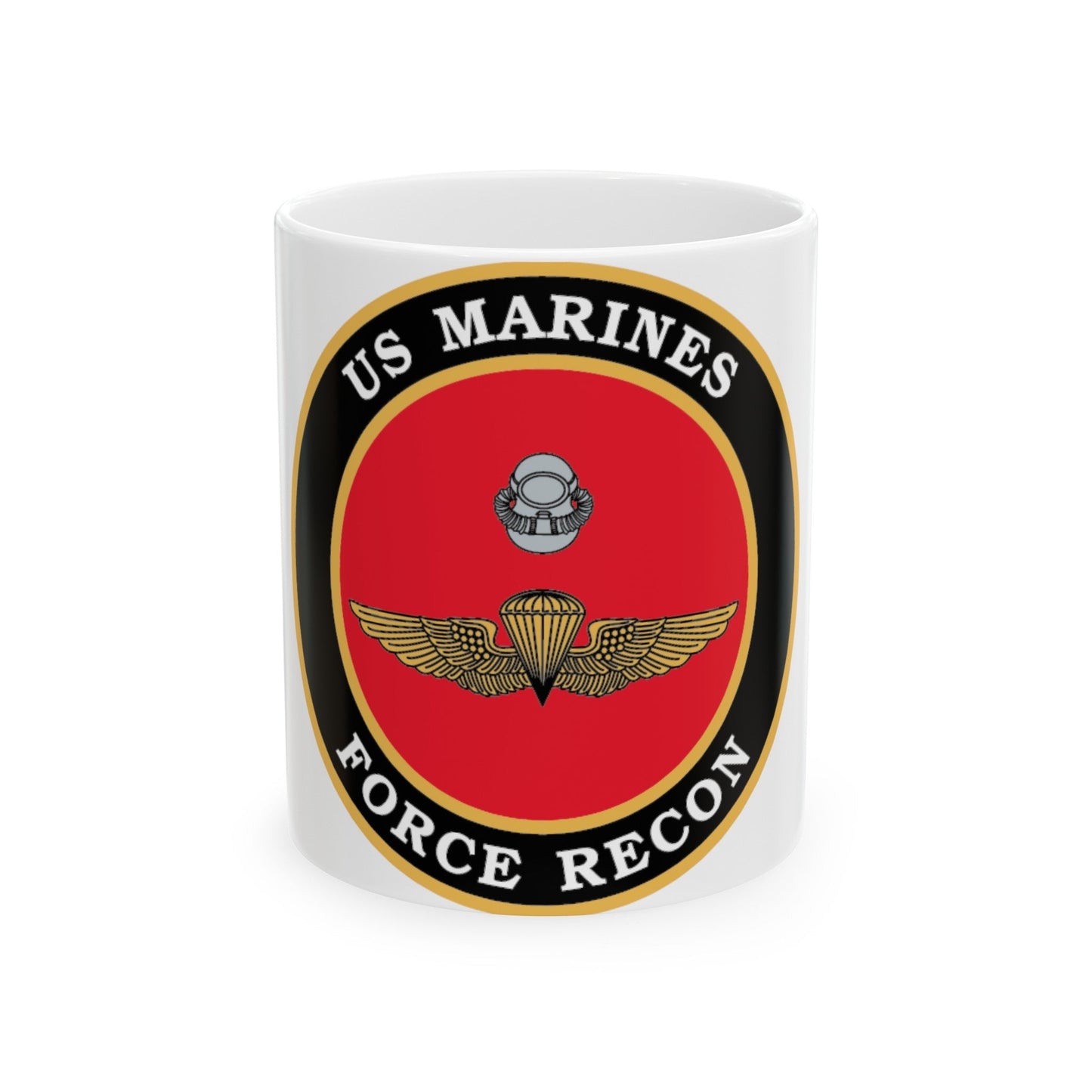 US Marines Force Recon (USMC) White Coffee Mug-11oz-The Sticker Space