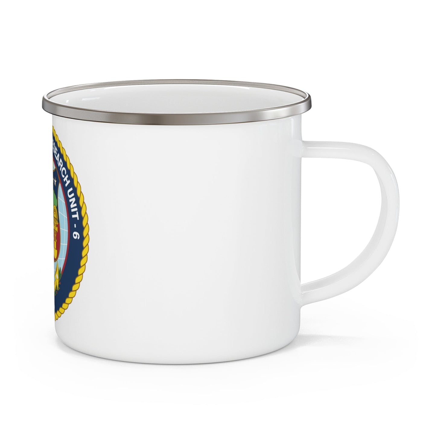 US NAMRU 6 (U.S. Navy) Enamel Mug 12oz-12oz-The Sticker Space