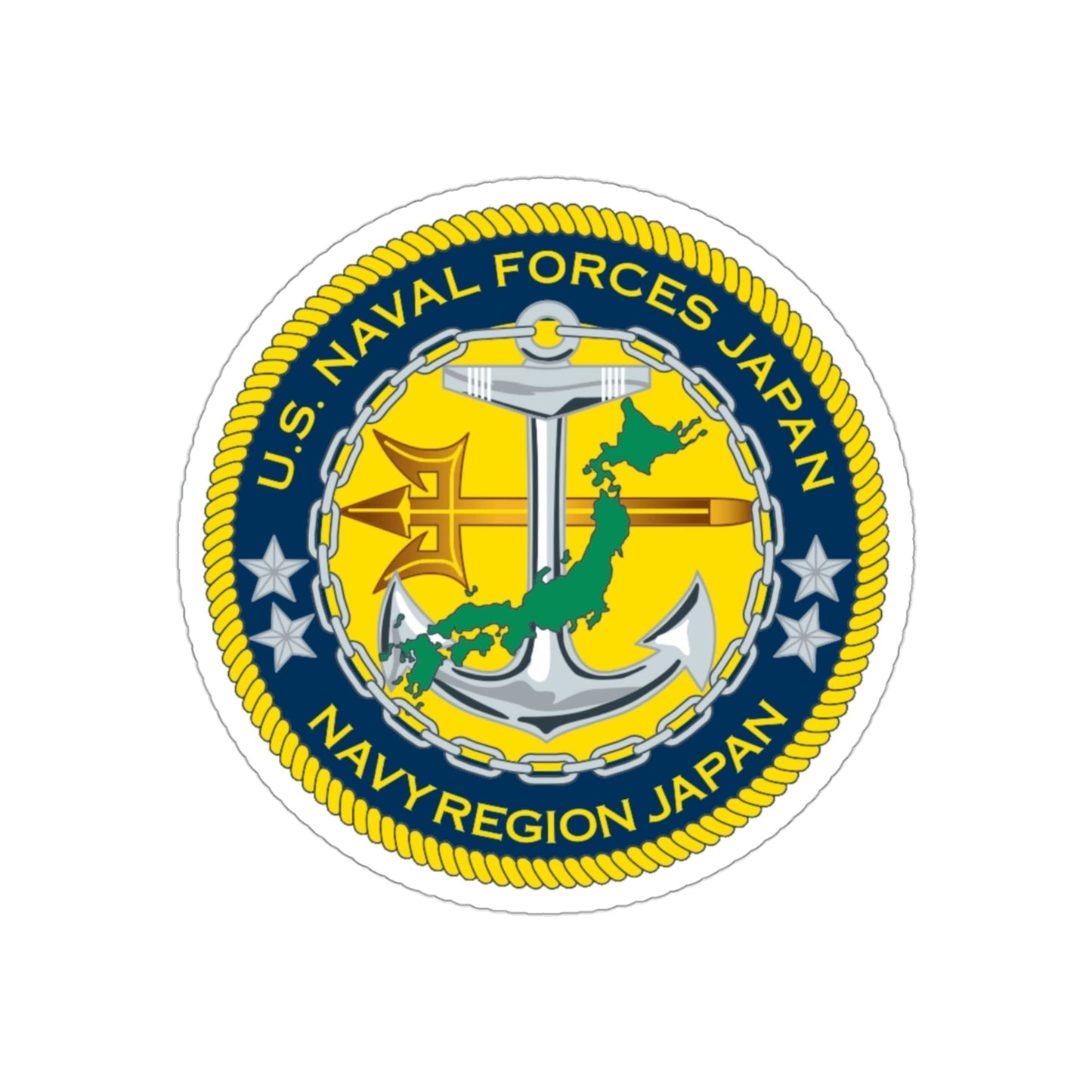 US Naval Forces Region Japan (U.S. Navy) STICKER Vinyl Die-Cut Decal-3 Inch-The Sticker Space