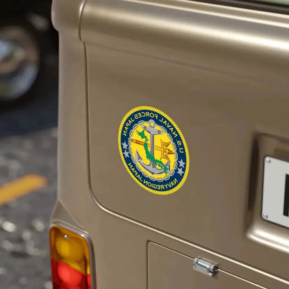 US Naval Forces Region Japan (U.S. Navy) REVERSE PRINT Transparent Die-Cut STICKER - The Sticker Space