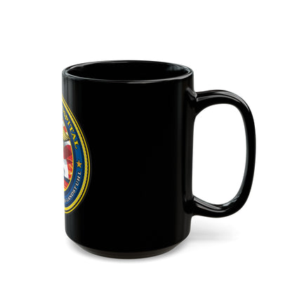 US Naval Hospital Naples Capodichino Landstul (U.S. Navy) Black Coffee Mug-The Sticker Space