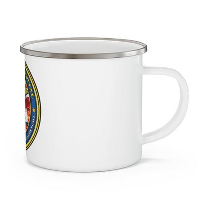 US Naval Hospital Naples Capodichino Landstul (U.S. Navy) Enamel Mug 12oz-12oz-The Sticker Space