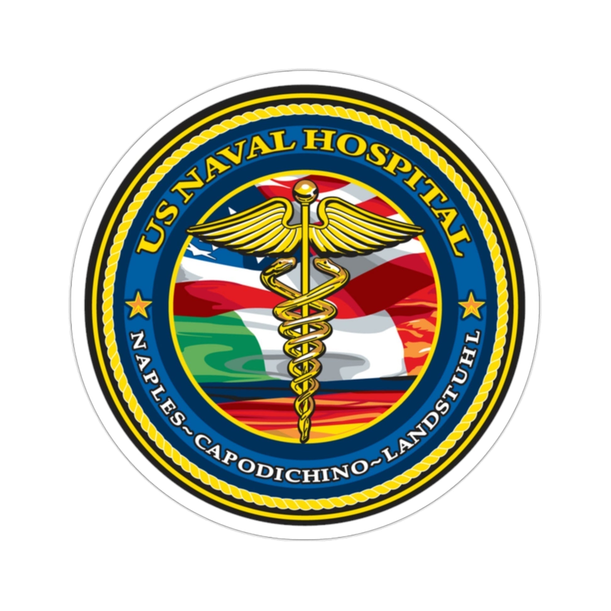 US Naval Hospital Naples Capodichino Landstul (U.S. Navy) STICKER Vinyl Die-Cut Decal-2 Inch-The Sticker Space