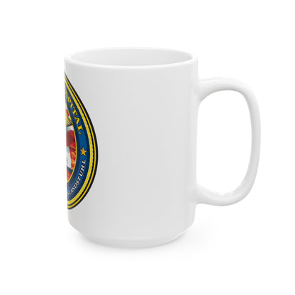 US Naval Hospital Naples Capodichino Landstul (U.S. Navy) White Coffee Mug-The Sticker Space