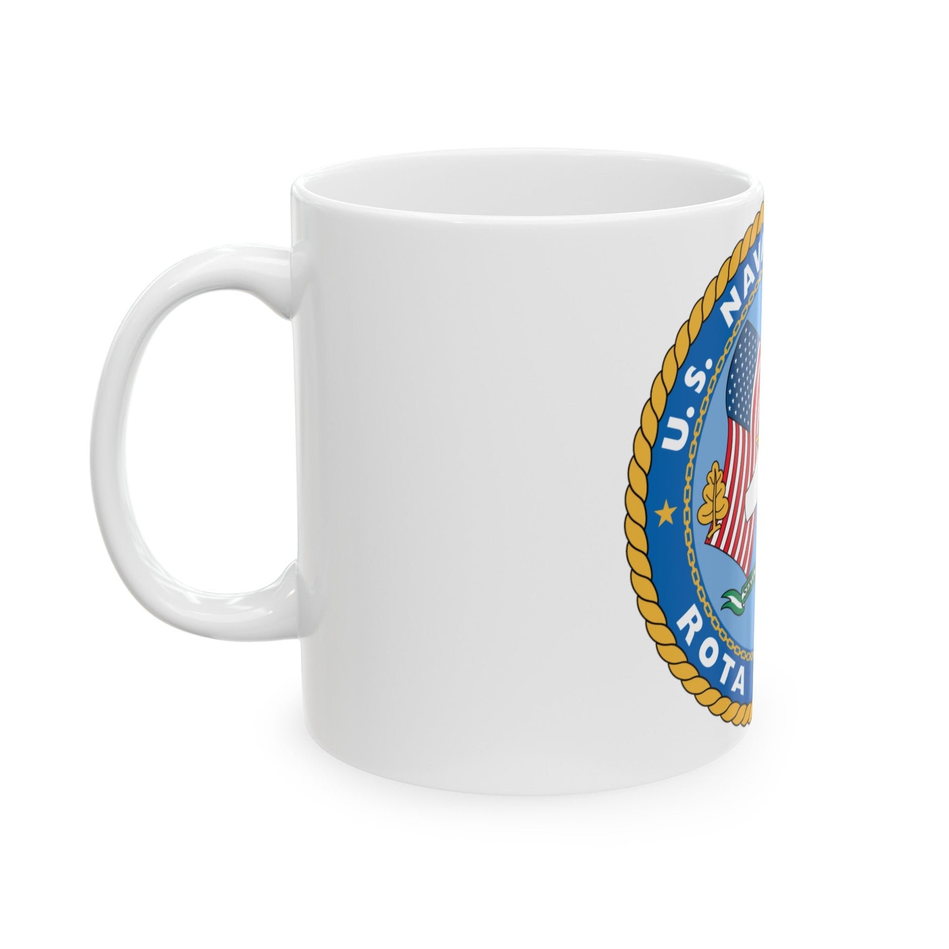 US Naval Hospital Rota Spain (U.S. Navy) White Coffee Mug-The Sticker Space