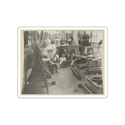 U.S. Naval Officers Relaxing On Deck (U.S. Civil War) STICKER Vinyl Die-Cut Decal White Die-Cut 3 Inch - The Sticker Space