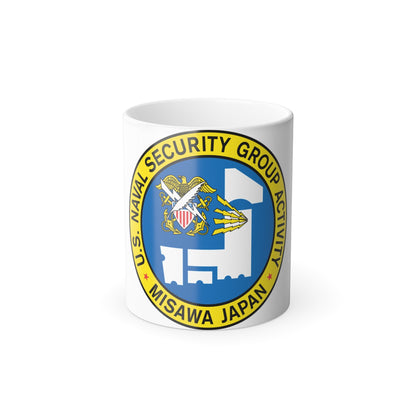 US Naval Security Group Activity Misawa Japan (U.S. Navy) Color Changing Mug 11oz-11oz-The Sticker Space