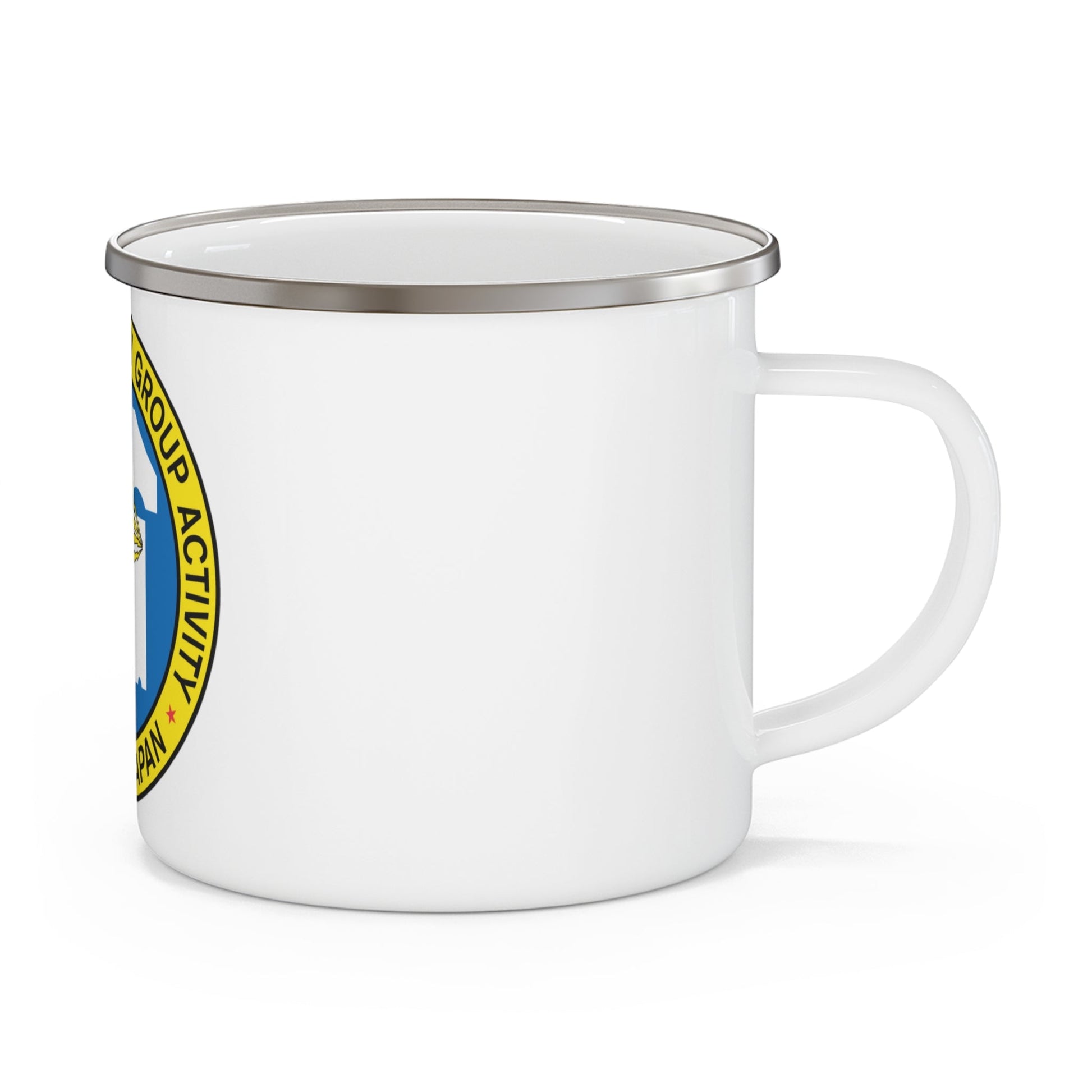 US Naval Security Group Activity Misawa Japan (U.S. Navy) Enamel Mug 12oz-12oz-The Sticker Space