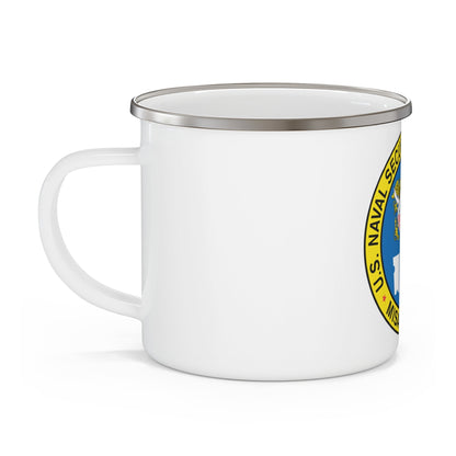 US Naval Security Group Activity Misawa Japan (U.S. Navy) Enamel Mug 12oz-12oz-The Sticker Space