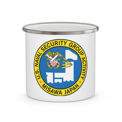 US Naval Security Group Activity Misawa Japan (U.S. Navy) Enamel Mug 12oz-12oz-The Sticker Space