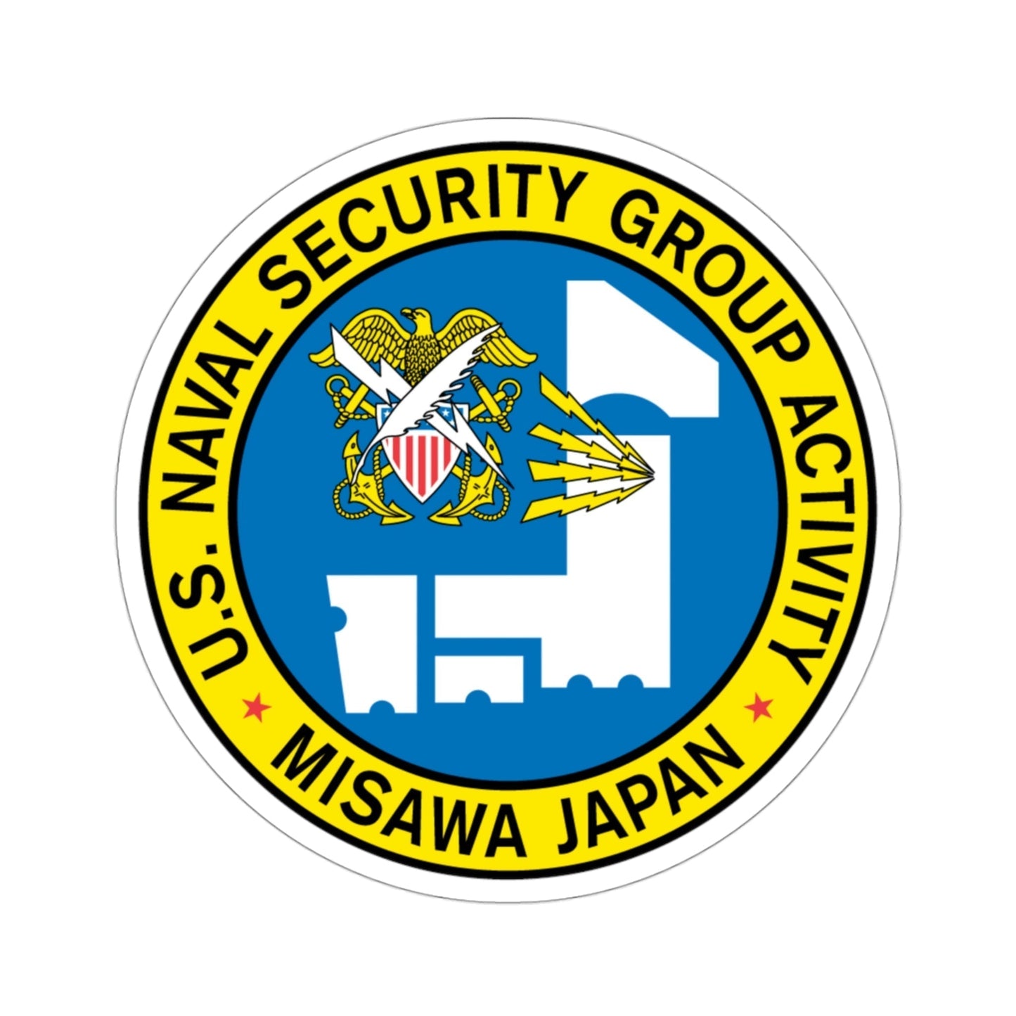 US Naval Security Group Activity Misawa Japan (U.S. Navy) STICKER Vinyl Die-Cut Decal-3 Inch-The Sticker Space