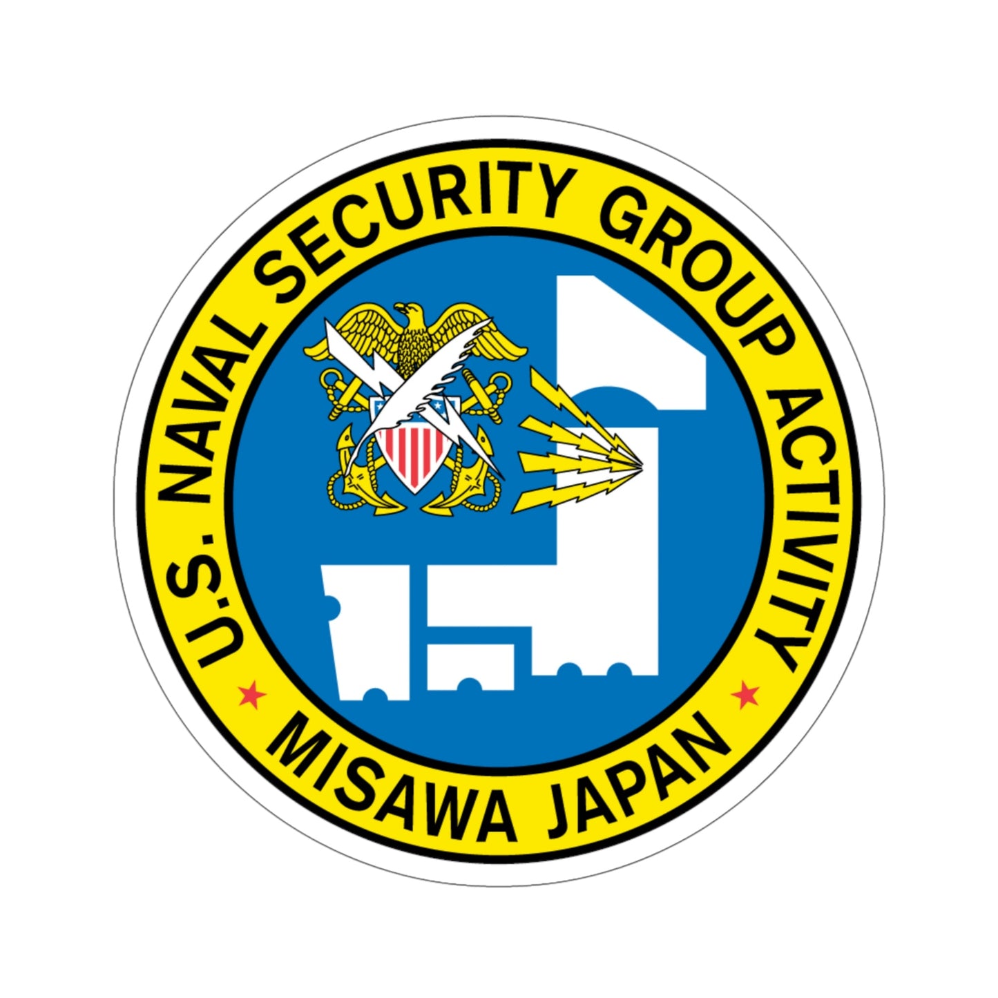 US Naval Security Group Activity Misawa Japan (U.S. Navy) STICKER Vinyl Die-Cut Decal-6 Inch-The Sticker Space