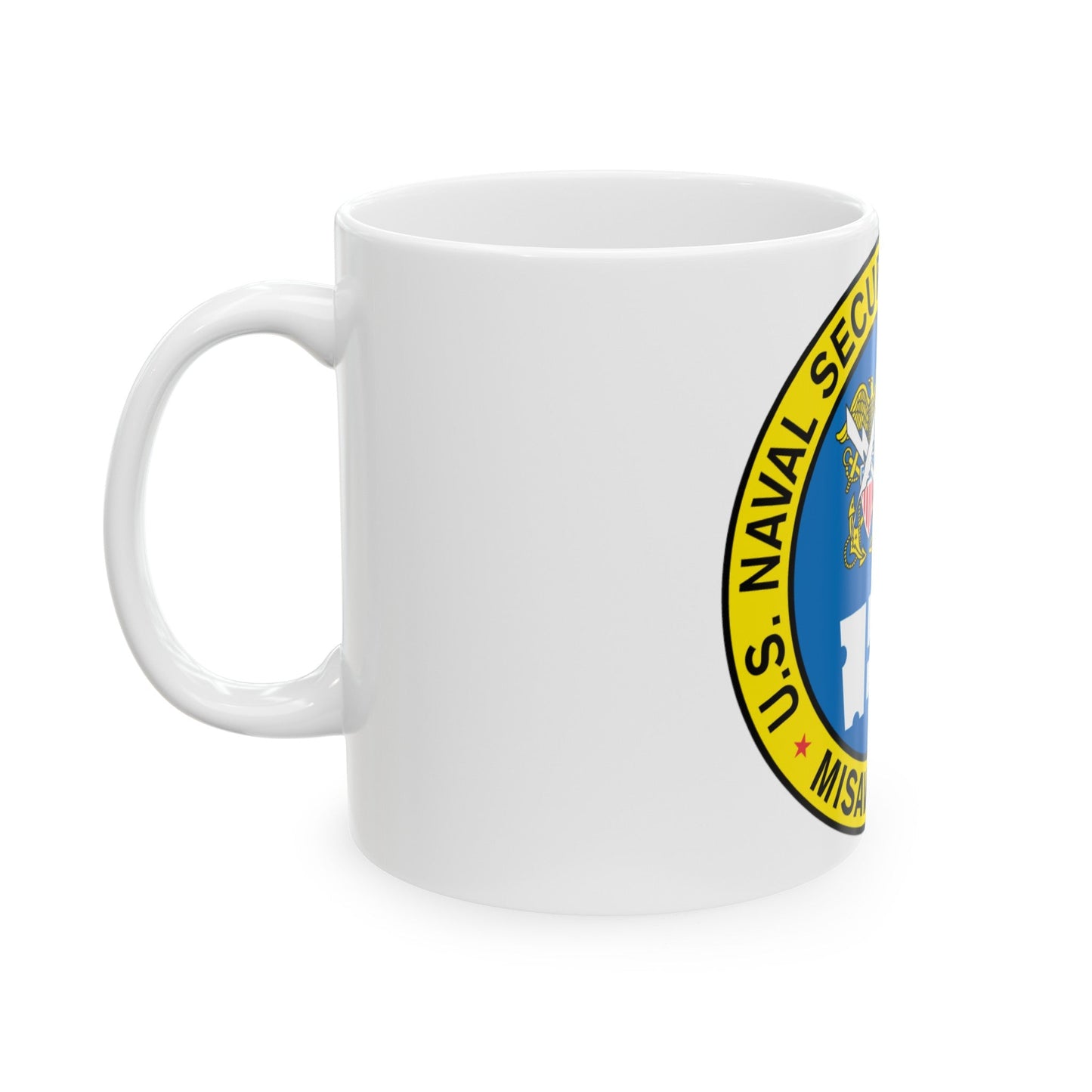 US Naval Security Group Activity Misawa Japan (U.S. Navy) White Coffee Mug-The Sticker Space