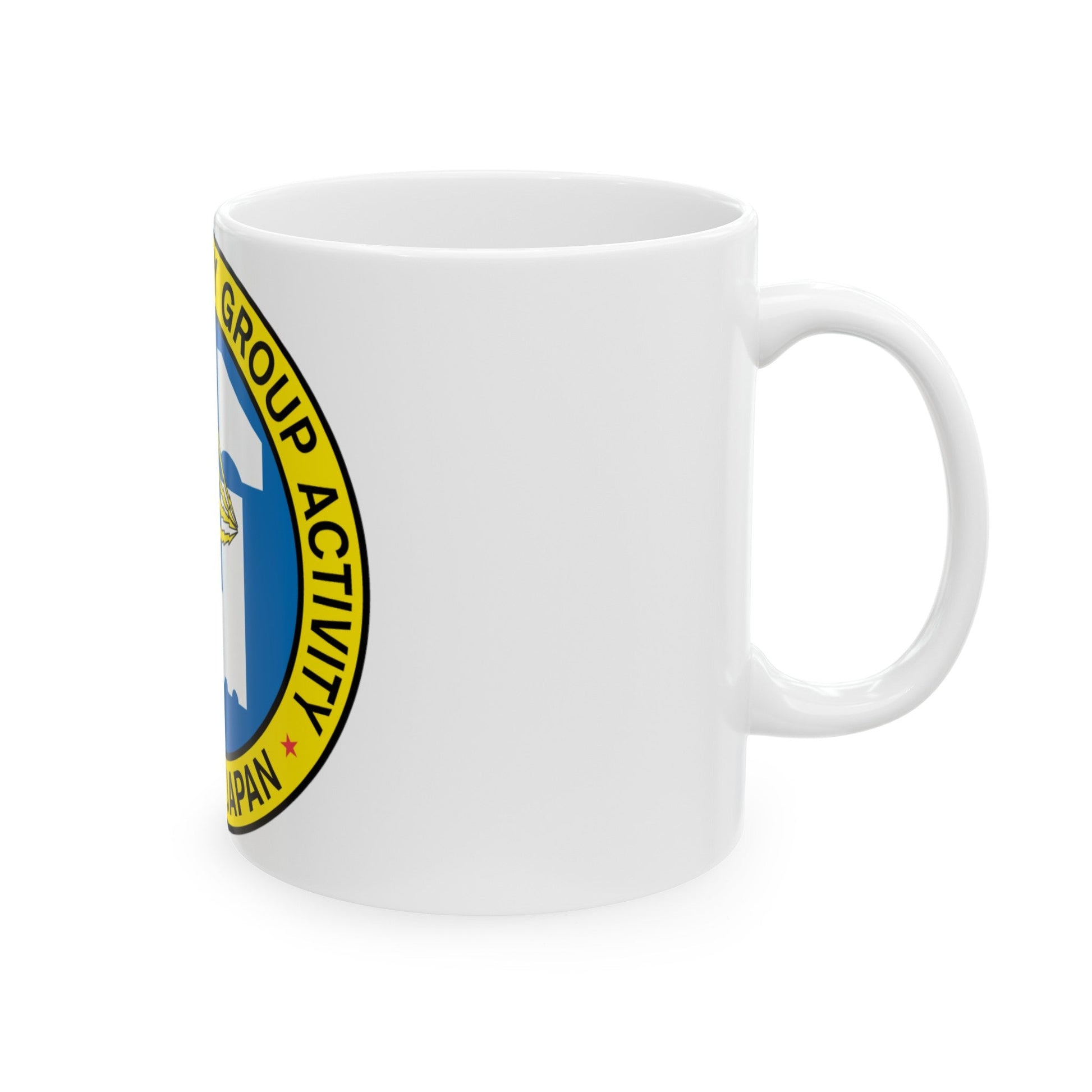 US Naval Security Group Activity Misawa Japan (U.S. Navy) White Coffee Mug-The Sticker Space