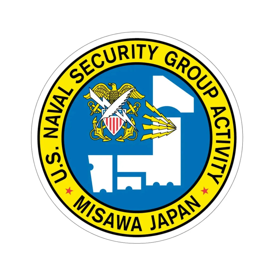 US Naval Security Group Activity Misawa Japan (U.S. Navy) STICKER Vinyl Die-Cut Decal 5 Inch - The Sticker Space