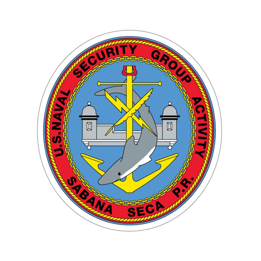 US Naval Security Group Activity Sabana Seca PR (U.S. Navy) STICKER Vinyl Die-Cut Decal-6 Inch-The Sticker Space