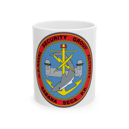 US Naval Security Group Activity Sabana Seca PR (U.S. Navy) White Coffee Mug-11oz-The Sticker Space