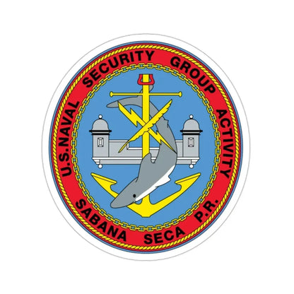 US Naval Security Group Activity Sabana Seca PR (U.S. Navy) STICKER Vinyl Die-Cut Decal 2 Inch - The Sticker Space