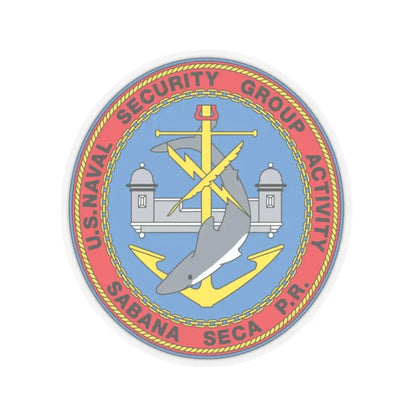 US Naval Security Group Activity Sabana Seca PR (U.S. Navy) STICKER Vinyl Kiss-Cut Decal 2 Inch Transparent - The Sticker Space