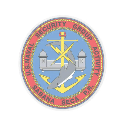 US Naval Security Group Activity Sabana Seca PR (U.S. Navy) STICKER Vinyl Kiss-Cut Decal 6 Inch Transparent - The Sticker Space