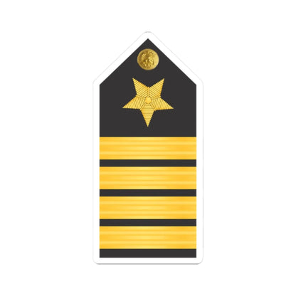 U.S. Navy Captain O 6 shoulder board (United States) (Military Rank) STICKER Vinyl Kiss-Cut Decal 2 Inch White - The Sticker Space