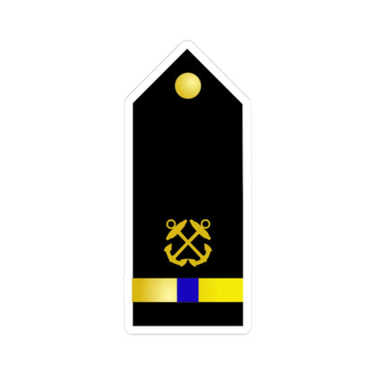 US Navy CW4 shoulderboard (United States) (Military Rank) STICKER Vinyl Kiss-Cut Decal 3 Inch White - The Sticker Space